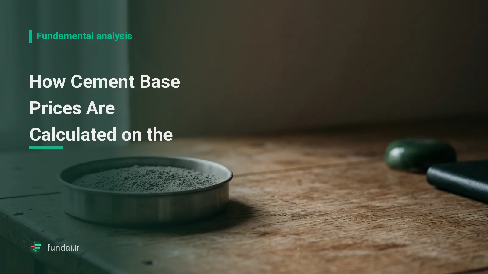 How the cement base price is calculated on the Commodity Exchange using real data